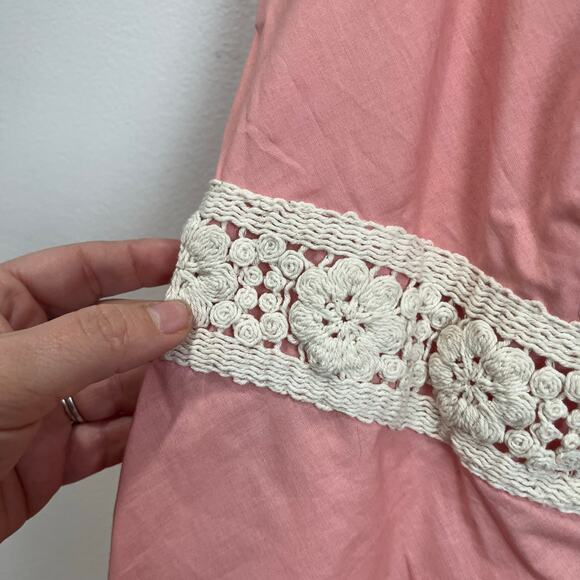 Nine & Co Y2K Babydoll Tank Top Zip Side Coquette Fairy Size 12 - Picture 4 of 6